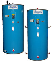 picture of heat recovery tank with built in refrigerant desuperheater or condenser operation