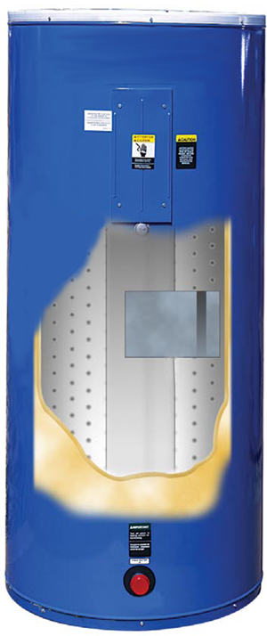 Picture of heat recovery tank with integrated heat recvery circuit