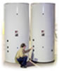 image of large hot water tanks