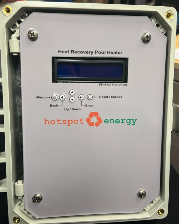 image of heat recover pool heater controller