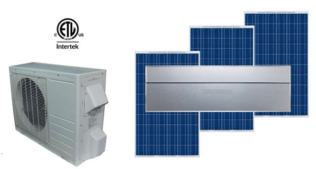 solar heat pump for solar heating and cooling