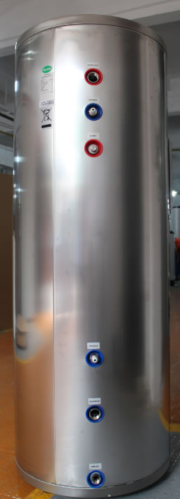 image of stainless steel indirect water heating tank